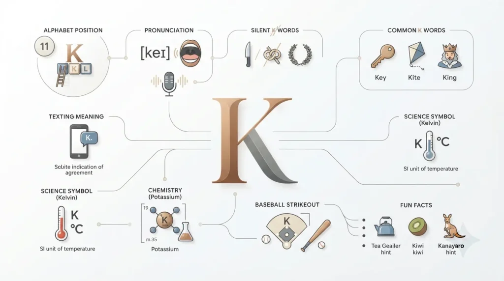 11th letter of the alphabet