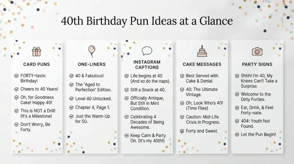 40th birthday pun