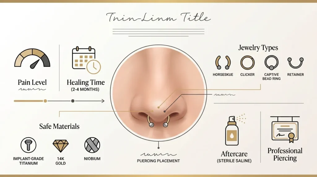 Septum Piercing 101 The Complete Guide